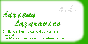 adrienn lazarovics business card